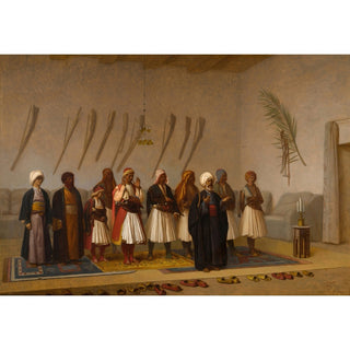 Reproduction Prière dans la maison du chef Arnaut - Jean-Léon Gérôme