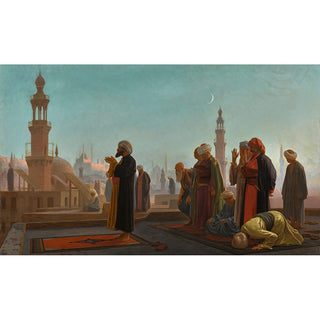 Reproduction Prière du soir, Le Caire - Jean-Léon Gérôme