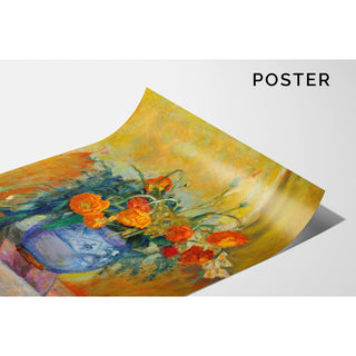 Reproduction Renoncules au Vase Bleu - Pierre Bonnard