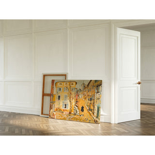 Reproduction Scène de rue dans une ville de province - Boris Grigoriev