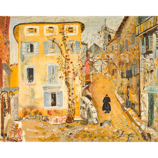 Reproduction Scène de rue dans une ville de province - Boris Grigoriev