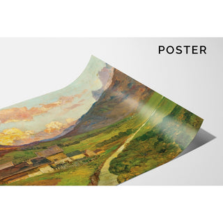 Reproduction Soirée dans la vallée de Sesto col de Kreuzberg - Marie Egner