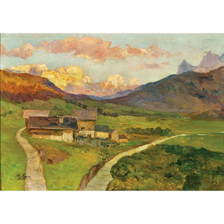 Reproduction Soirée dans la vallée de Sesto col de Kreuzberg - Marie Egner