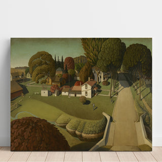 Reproduction The Birthplace of Herbert Hoover, West Branch, Iowa - Grant Wood