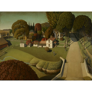 Reproduction The Birthplace of Herbert Hoover, West Branch, Iowa - Grant Wood