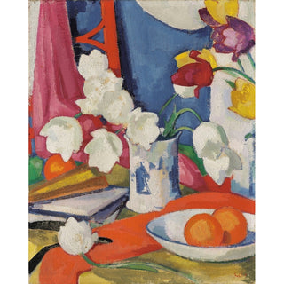 Reproduction Tulipes rouges et blanches - Samuel John Peploe