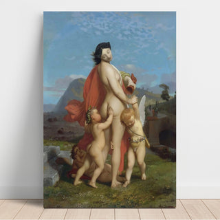 Reproduction Une jeune nymphe taquinée par des putti - Jean-Léon Gérôme