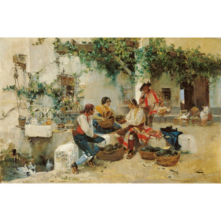 Reproduction Vente de melons - Joaquín Sorolla