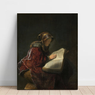 Reproduction Vieille femme lisant - Rembrandt van Rijn