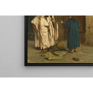 Reproduction Vieux juif avec trois arabes - Jean-Léon Gérôme