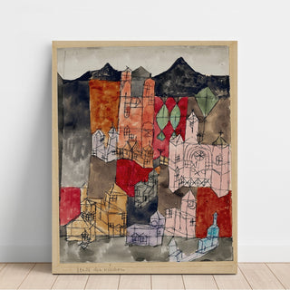 Reproduction Ville des églises - Paul Klee