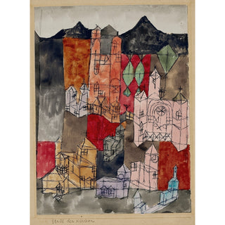 Reproduction Ville des églises - Paul Klee
