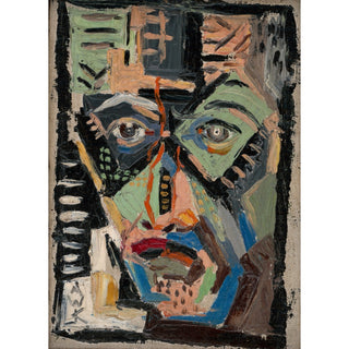 Reproduction Visage d'homme - Arnold Peter Weisz-Kubínčan
