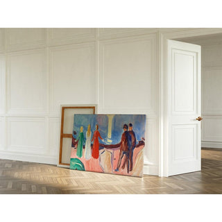 Réunion sur la plage - Edvard Munch | Reproduction Tableau Décoration murale affiche copie
