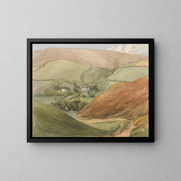 Village Oare - Reverend James Bulwer — ingelijst kunstwerk aan de muur
