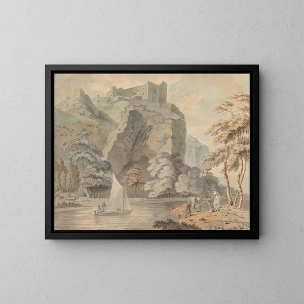 Château de Carrig Cennen, Carmarthenshire - Révérend John Gardnor — ingelijst kunstwerk aan de muur