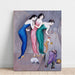 Reproductie van het schilderij Rêves et fantaisies n° 1 (The Skittle Alley) - Nils Dardel
