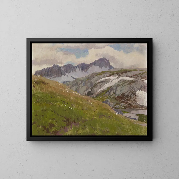Alpe - Regnault Sarasin — ingelijst kunstwerk aan de muur