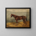 Het racepaard Fantoom - Richard Benno Adam — ingelijst kunstwerk aan de muur