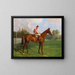 Titina met jockey Bernard Carlslake - Richard Benno Adam — ingelijst kunstwerk aan de muur