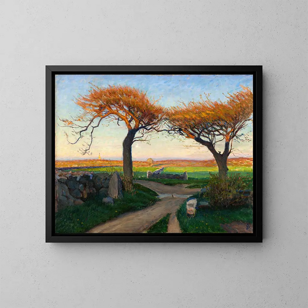 Landschap van Halland - Richard Bergh — ingelijst kunstwerk aan de muur