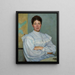 Portrait Painting of Gerda Bergh, the second wife of the artist - Richard Bergh — framed artwork on a wall