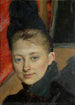 Portrait of the artist's first wife born Klemming - Richard Bergh — artwork view