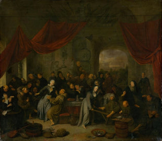Richard Brakenburgh - Monks Entertainment in a Roman Cloister.webp