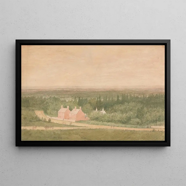 Richard Dadd - Landscape with Cottages Broadmoor.webp