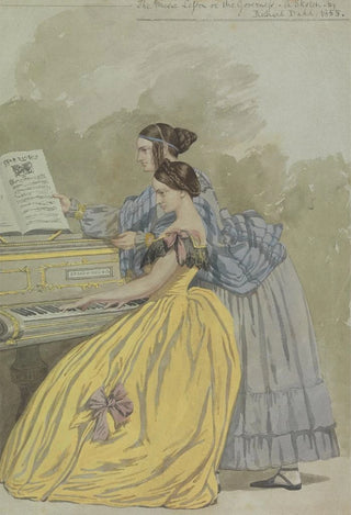 Richard Dadd - The Music Lesson or the Governess a Sketch.webp