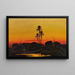 Een Arabisch kamp bij zonsondergang - Richard Fuchs — ingelijst kunstwerk aan de muur