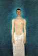 Self-portrait painting semi-nude - Richard Gerstl — artwork view