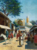 Markt in Samarkand - Richard Karlovich Zommer — weergave van het kunstwerk
