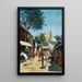 Markt in Samarkand - Richard Karlovich Zommer — ingelijst kunstwerk aan de muur