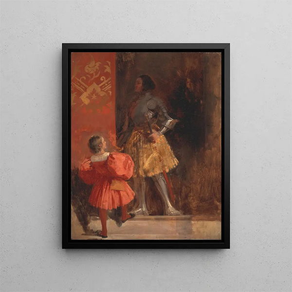 Richard Parkes Bonington - A Knight and Page Goetz von Berlichingen and his Page George.webp