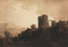 Landscape with castle ruin - Richard Parkes Bonington — artwork view