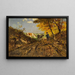 Landschap met dennenbomen in de herfst - Richard von Poschinger — ingelijst kunstwerk aan de muur