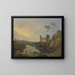 Italiaans landschap 's ochtends - Richard Wilson — ingelijst kunstwerk aan de muur