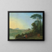 Lac Nemi en Genzano vanaf het terras van het Capucijnenklooster - Richard Wilson — ingelijst kunstwerk aan de muur