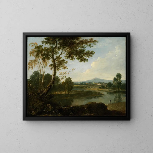 Landschap in Italië - Richard Wilson — ingelijst kunstwerk aan de muur
