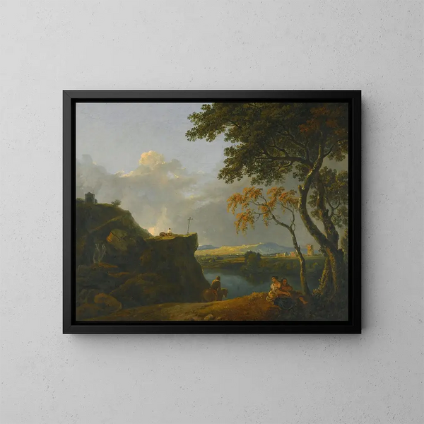 De witte monnik - Richard Wilson — ingelijst kunstwerk aan de muur