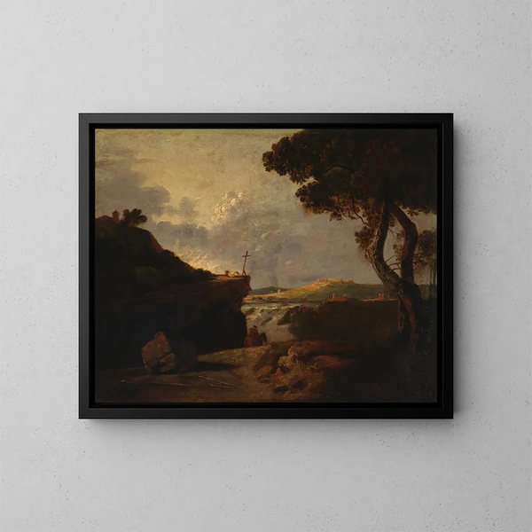 Monnik wit - Richard Wilson — ingelijst kunstwerk aan de muur