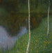 Rivage met berkenbomen - Gustav Klimt — weergave van het kunstwerk