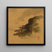 Rivage avec des oiseaux - Shibata Zeshin — framed artwork on a wall