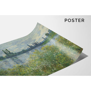 Rives de la Seine à Vétheuil - Claude Monet | Reproduction Tableau Décoration murale affiche copie