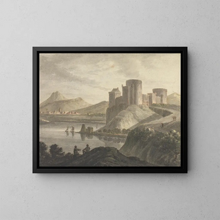 Robert Adam - Castle with Figures in a Classical Landscape.webp