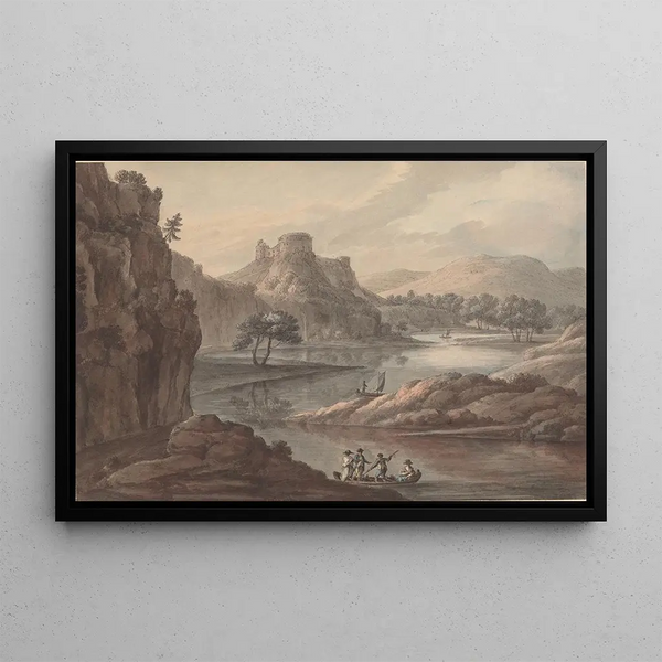 Robert Adam - River Landscape with a Castle.webp