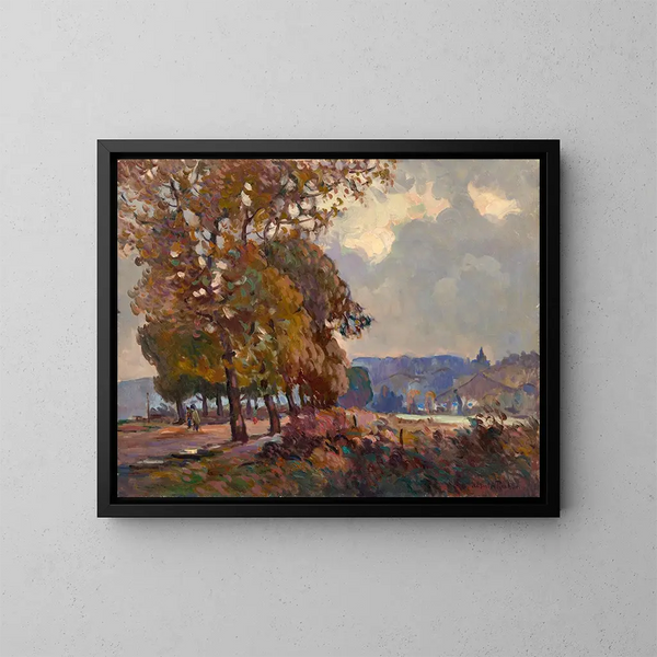 Bords de la Seine près de Bas Caumont - Robert Antoine Pinchon — ingelijst kunstwerk aan de muur