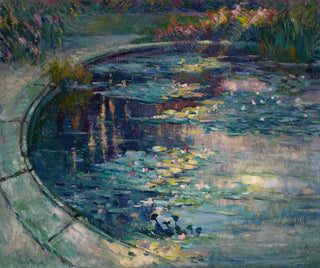 Robert Antoine Pinchon - Le bassin aux nymphas au jardin des plantes  Rouen.webp