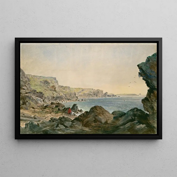 Robert Charles Dudley - Foilhummerum Bay Valentia Looking Seawards from the Point at Which the Cable Reaches the Shore of Ireland.webp